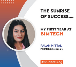 The Sunrise of Success- My First Year at BIMTECH